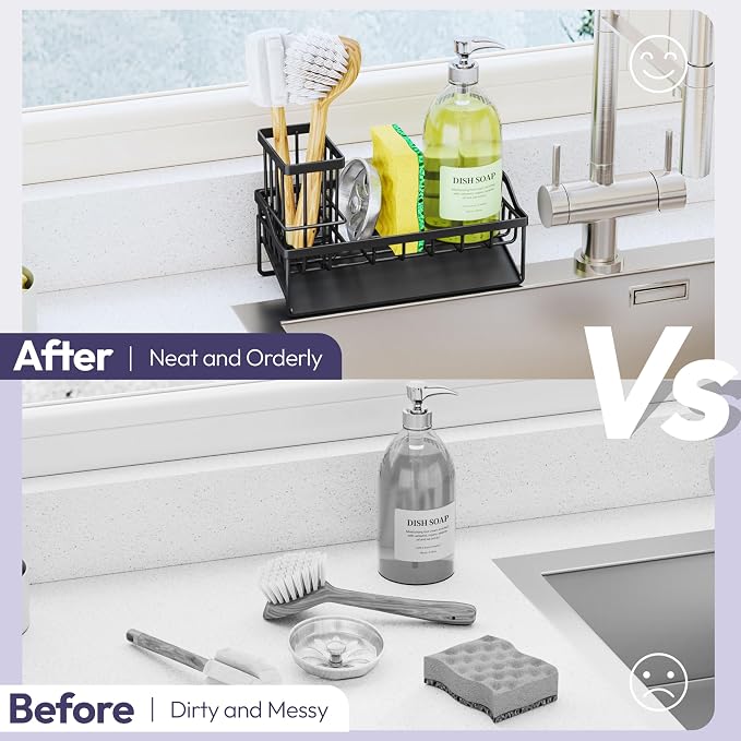 SWTYMIKI Sink Caddy Sponge Holder - Image 6