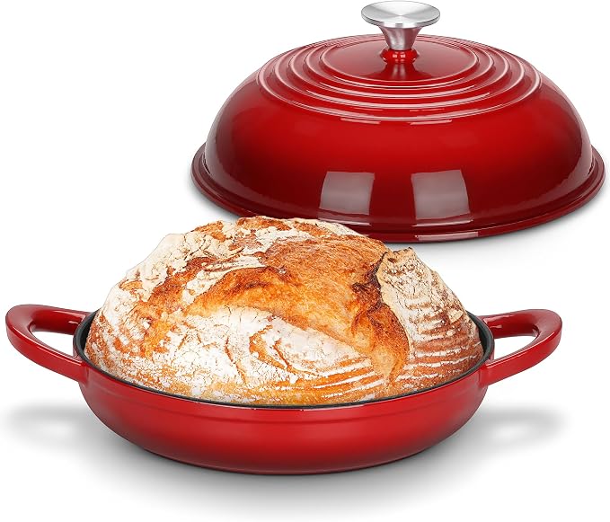 Bread Dutch Oven for Sourdough Baking, Joyfair Enameled Cast Iron Dutch Oven Pot by Joyfair