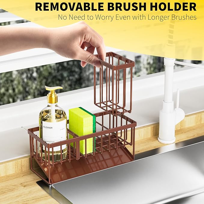 Cisily Kitchen Sink Caddy, Sponge Holder - Image 4