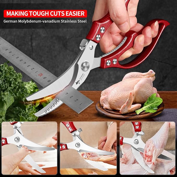 MAD SHARK Professional Heavy Duty Poultry Shears - Image 4