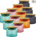 4 oz Colored Mini Glass Jars by LINGSHINE
