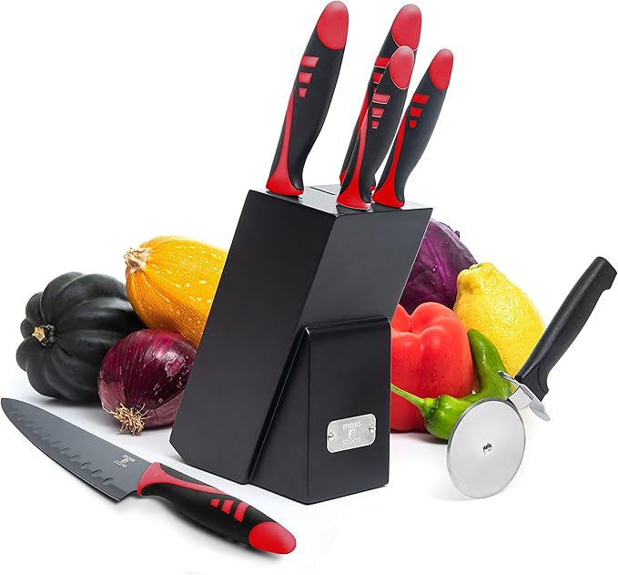 Moss & Stone 7-Piece Kitchen Knife Set by Mossstone