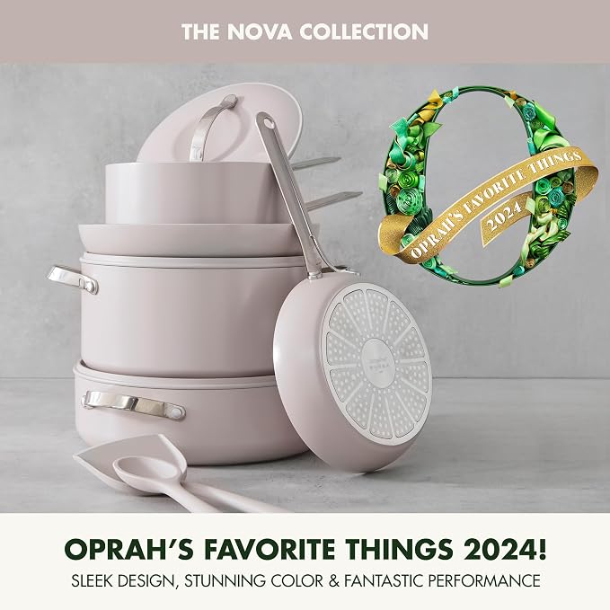 GreenPan Nova 10-Piece Cookware Pots & Pans Set, Oprah’s Favorite Things 2024 - Image 2