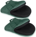 1 Pair Short Oven Mitts by Qulable