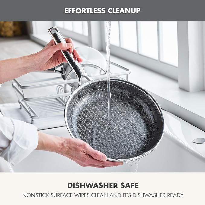 GreenPan Hybrid 9.5” & 11” Nonstick Stainless Steel Frying Pan Set, APEX - Image 9