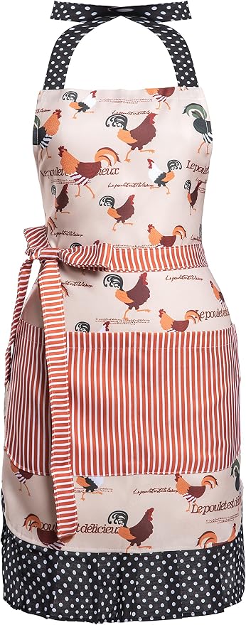 Lovely Flower Pattern Retro Aprons by AlexVirtue
