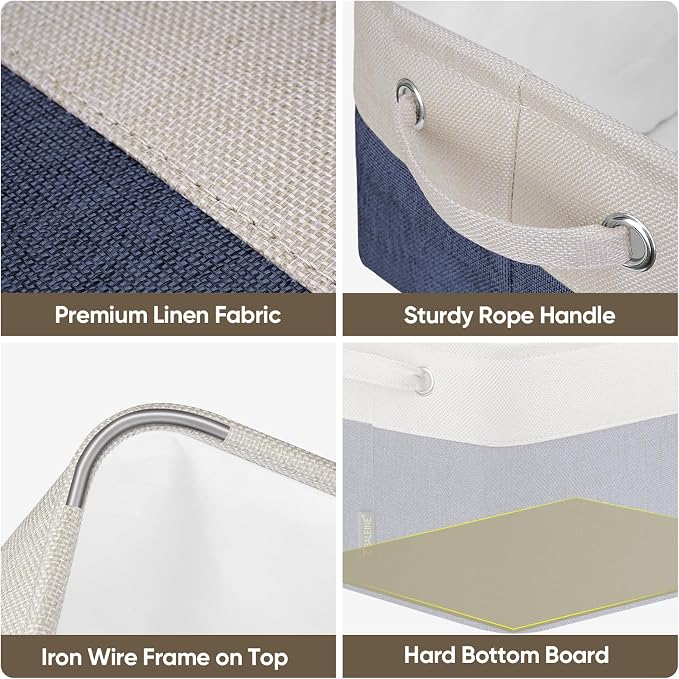 BALEINE 2 Pack Fabric Closet Storage Bins - Image 7