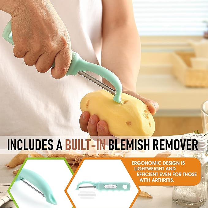 Spring Chef Premium Stainless Steel Vegetable Peeler, Dishwasher Safe Potato - Image 5