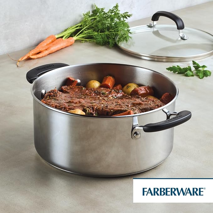 Farberware Brilliance Stainless Steel Dutch Oven/Casserole Pan - Image 8