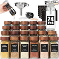 Yangbaga 24Pcs Glass Spice Jars by Hanber