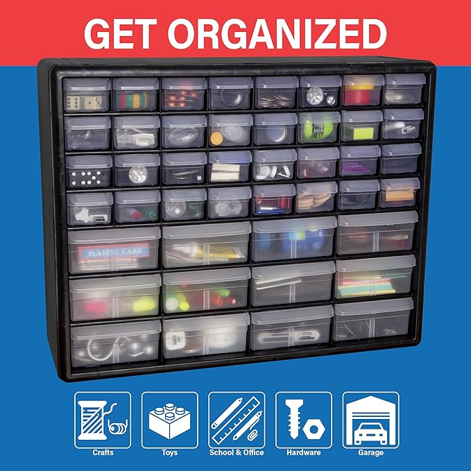 Akro-Mils 44-Drawer Plastic Drawer Storage Cabinet - Image 4