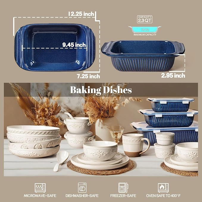 Artena Baking Dish 2.3 Quarts, Casserole Dishes - Image 2