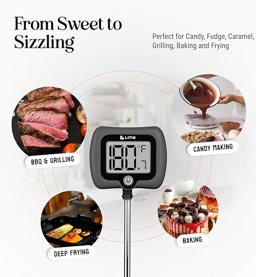 Digital Candy Thermometer with Pot Clip, Instant Read Kitchen Thermometer - Image 6