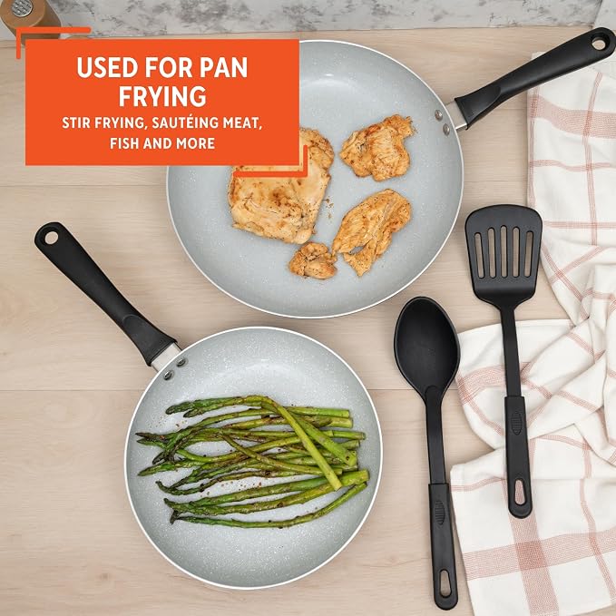 IMUSA Nonstick Ceramic Cookware Set 4-Piece 8in/10in, - Image 6