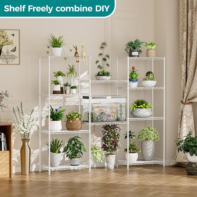 SINGAYE Shelf Wire Shelving Adjustable Storage Shelves Rack Standing Units - Image 5