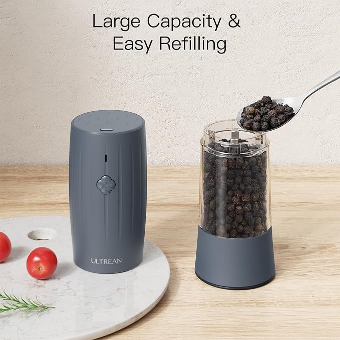 Ultrean Pepper Grinder, Electric Salt and Pepper Grinder Set - Image 5