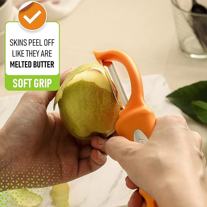 Spring Chef Premium Stainless Steel Swivel Potato Peelers - Image 4