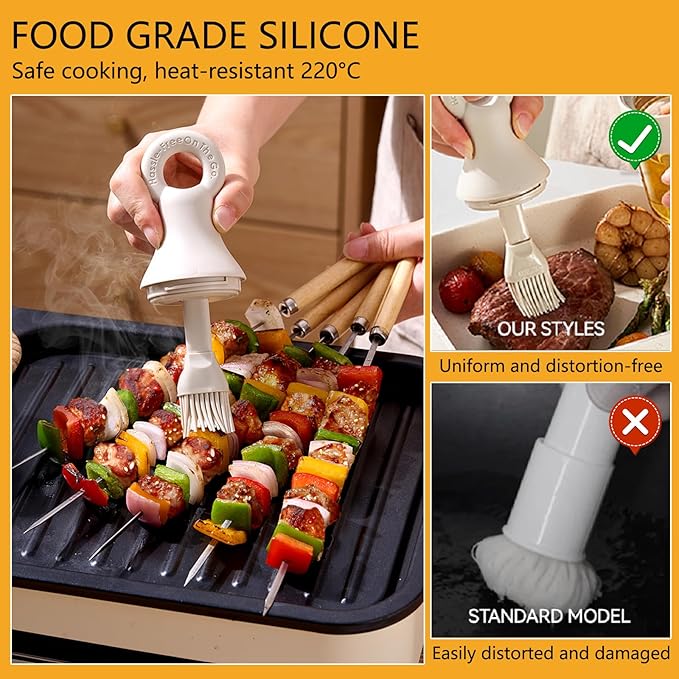 2-in-1 Oil Brush Bottle with Silicone Brush Head, Borosilicate Glass Oil - Image 5