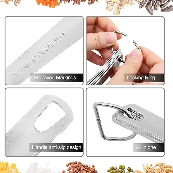 Measuring Cups Set 5, 18/8 Stainless Steel Measuring Cups Set - Image 4