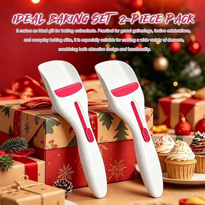 2pcs Pink Pastry Scoop Batter Dispenser - Image 6