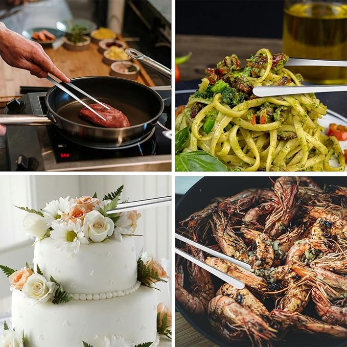 ChefBee Kitchen Cooking Tongs Tweezers - Image 7