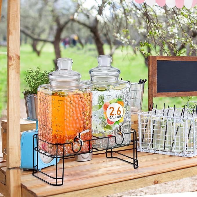 Honeydak 2.6 Gallon Glass Beverage Dispenser - Image 7