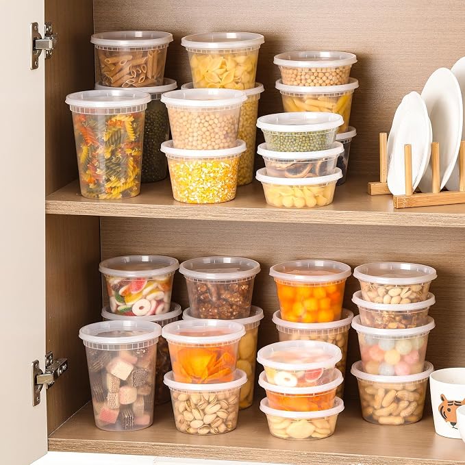 AOZITA 48 Sets Plastic Deli Containers - Image 7