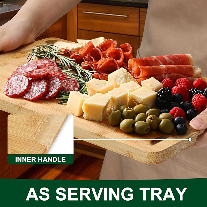 3PCS Bamboo Cutting Board Set - Image 6