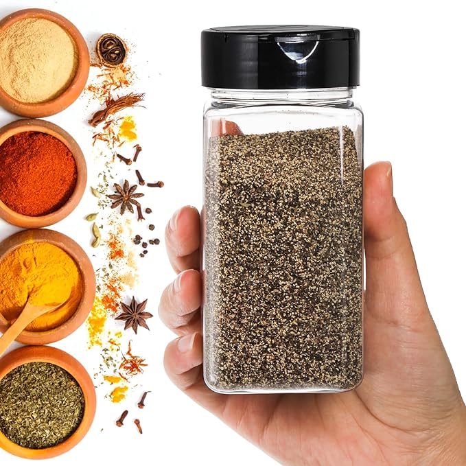 Bekith 16 Pack 9 oz Plastic Spice Jars - Image 5