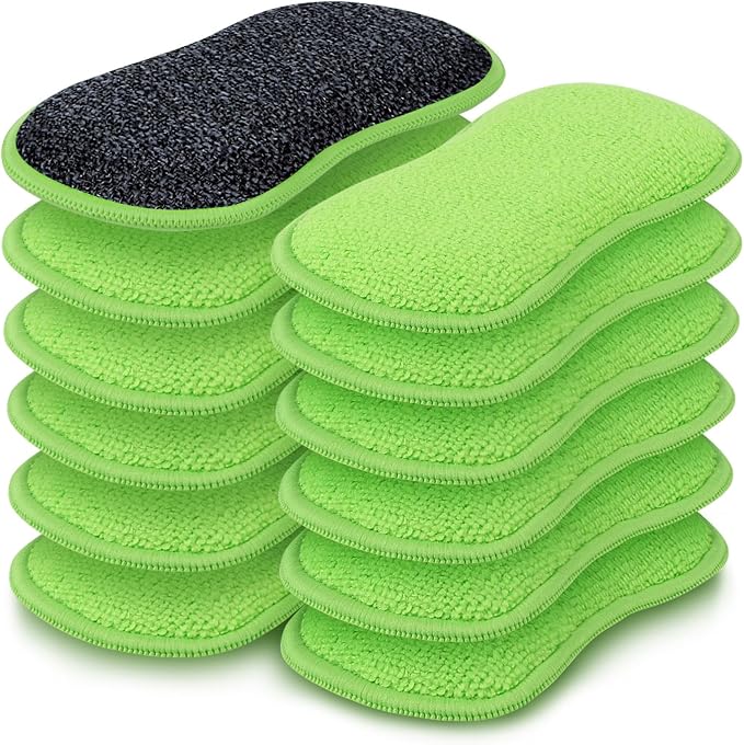 HOMEXCEL 12 Pack Multi-Purpose Scrub Sponges Kitchen Dish Sponge Non-Scratch by HOMEXCEL