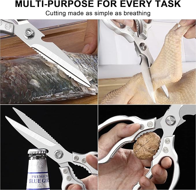 CGBE Kitchen Scissors, Heavy Duty Dishwasher Safe Food Scissors - Image 5