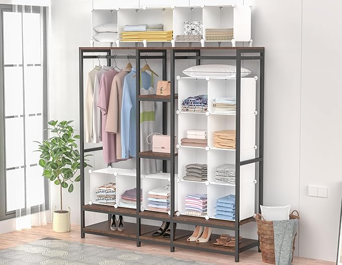 HOMIDEC Closet Organizers and Storage, 16 Cube Storage Organizer, Closet - Image 9