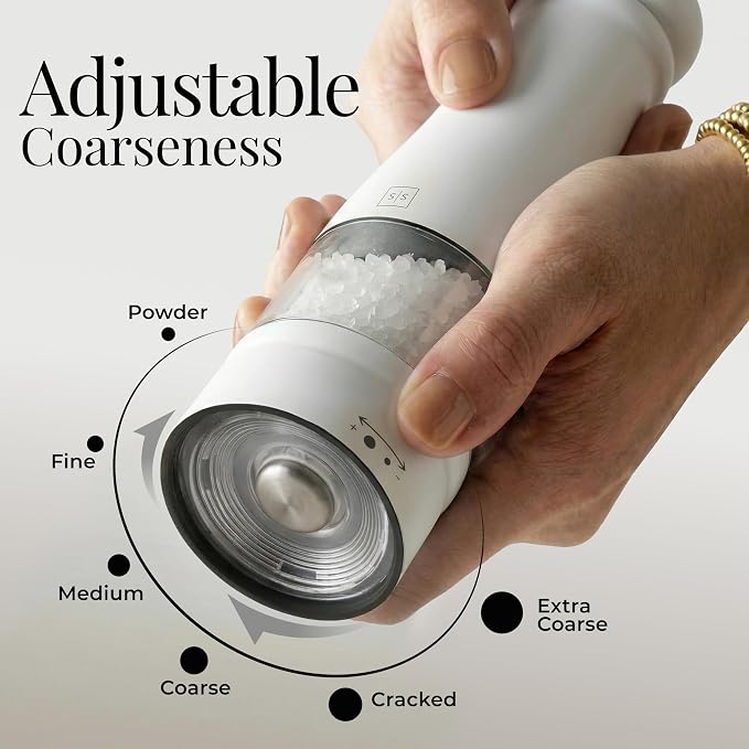 Electric Salt and Pepper Grinder Set - Image 4