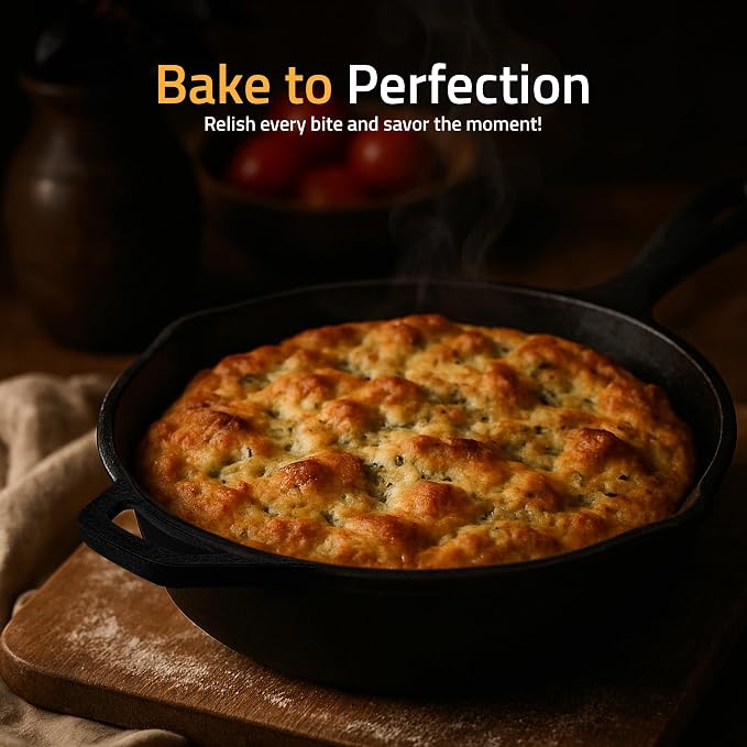 Utopia Kitchen Premium Cast Iron Skillets 12 Inch, Chef's Pan, Pre-Seasoned - Image 8