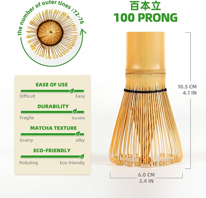 TEANAGOO Matcha Whisk Set, Bamboo Matcha Whisk - Image 2