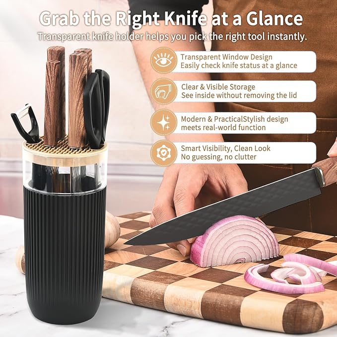 Knife Set, 7-Piece Kitchen Knife Set - Image 5