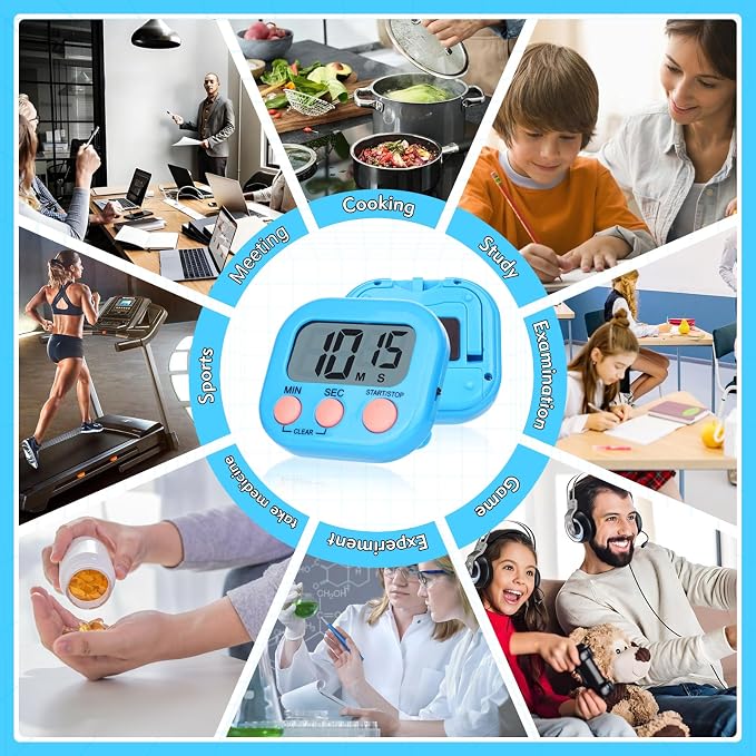 Mwellewm Kitchen Timer 6 Packs Digital Timers - Image 7