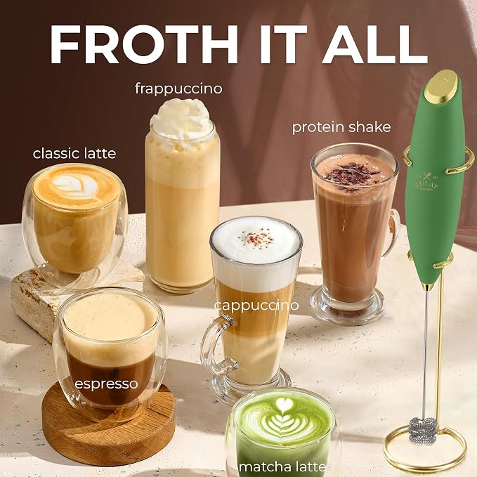 Zulay Kitchen Patented Tornado Triple Whisk Milk Frother - Image 5