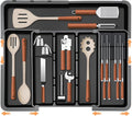 Large Utensil Drawer Organizer for Kitchen, Expandable Silverware Organizer by HOMECOR