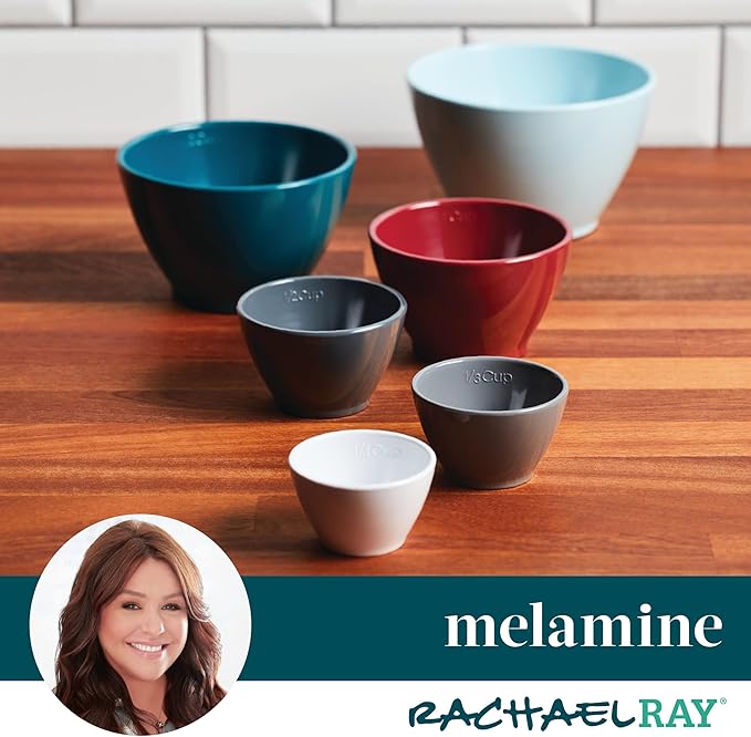 Rachael Ray Tools and Gadgets Nesting/Stackable Measuring Cups Set, 6 Piece - Image 5