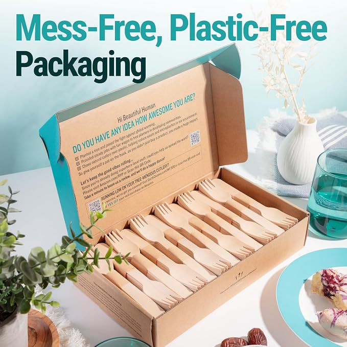 Disposable Wooden Forks For Eating - Image 8