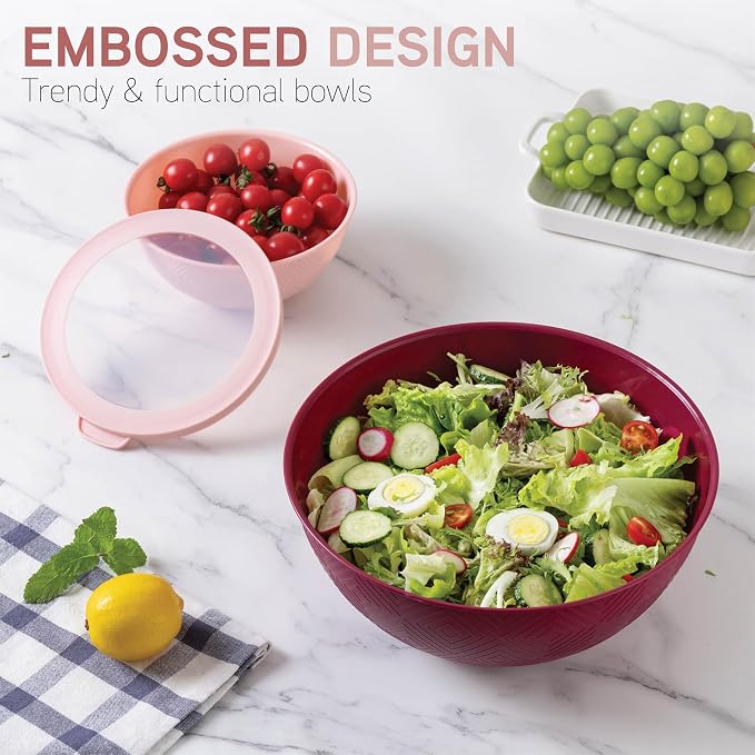 COOK WITH COLOR Mixing Bowls with Lids - Image 3