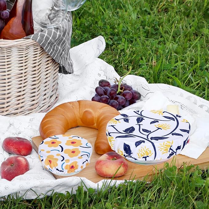 5 Pieces Bowl Covers Reusable, 5 Size Stretch Cloth Covers - Image 4