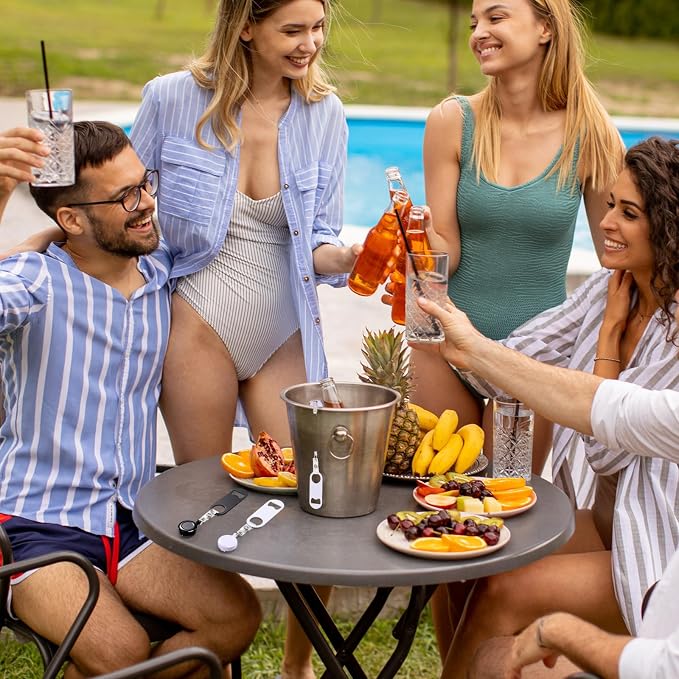 Honoson 8 Pieces Retractable Bottle Opener Bartender Flat Beer Opener - Image 7