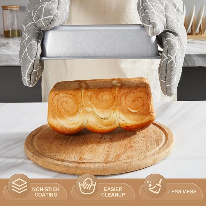 HONGBAKE Bakeware Sets, Baking Pans Set, Nonstick Oven Pan - Image 4