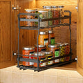 Pull Out Spice Rack Organizer for Inside Kitchen Cabinets, Heavy Duty Slide Out by WOAHKIT