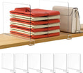 HBlife 6 Pack Closet Organizers and Storage, Vertical Purse Organizer by HBlife
