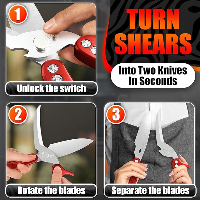 4-in-1 Kitchen Shears Heavy Duty - Image 3
