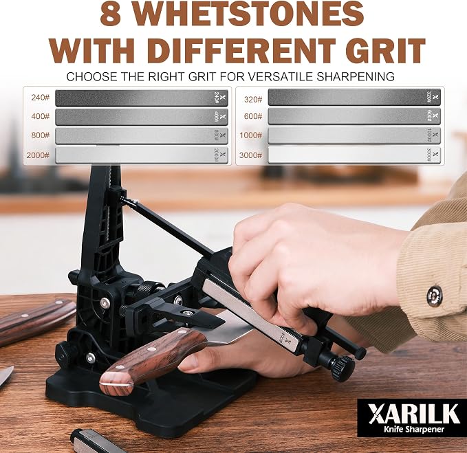 Portable Folding Adjustable Knife Sharpener – Includes 2 Diamond Sharpening - Image 3