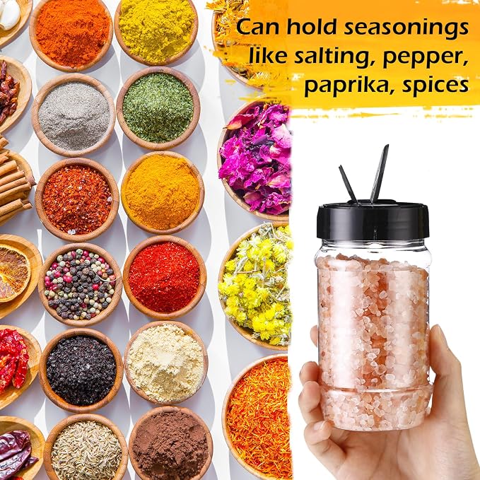 Mimorou 30 Pack Plastic Spice Jars - Image 4